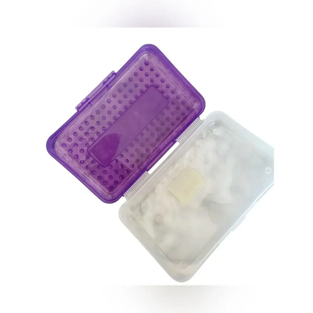 Spacemaker Vintage 90s Purple & Clear Pencil Case Box